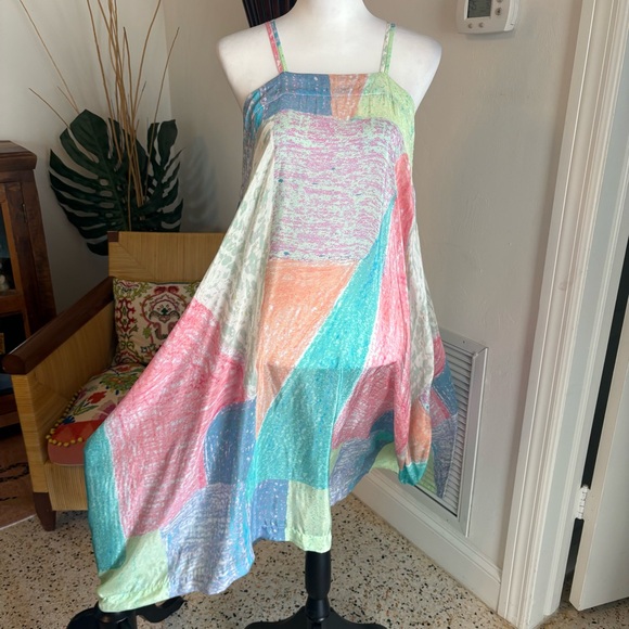 Anthropologie Dresses & Skirts - ANTHROPOLOGIE Lilka Annette Rainbow Asymmetrical Swing Dress! Excellent cond. S